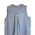 NYDJ Not Your Daughter’s Jeans Vara Indigo Sleeveless Chambray Top MCHM3463 XS Photo 7