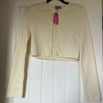 Edikted NWT  Jayne Split Front Knit Cardigan Yellow Photo 1