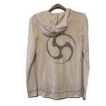 ALO Womens Size Medium White 1/4 Zip Athletic Activewear Pullover Hoodie Jacket Photo 2