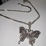 Amazon Butterfly Silver Necklace Photo 0