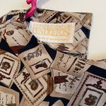 Pendleton Sophisticates by  High Neck Long Sleeve Mixed Print Blouse Top Womens L Photo 3