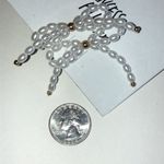 Princess Polly Faux Pearls White and Gold Tone Boho Earrings Photo 2