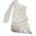 Showpo. One Shoulder Mini Dress in White size 6 Photo 5