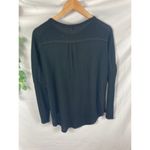 NWT Gibsonlook waffle knit button henley shirt xs Black Photo 4