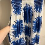 Cara Cara Mimi Cotton Midi Dress Blue Starburst XS White Photo 5