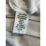 Woman Within Woman Within White Crochet 3/4 Sleeve Top Size 18/20 V Neck Boho Peasant Photo 6