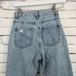 PacSun Ultra High Rise Slim Fit Jeans Light Wash Button Fly Size 23 Distressed Photo 8