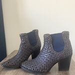 Aquatalia | Weaved Navy Blue Booties 3” Size 6 Photo 1