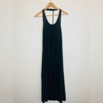 9seed black cotton racer back maxi dress swim cover. One Size Size undefined Photo 1