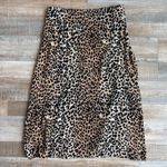 Faithfull Valois Brown Leopard Print Midi Wrap Skirt Size M Size M Photo 3