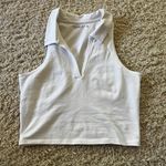 Abercrombie & Fitch  White Halter Collar Crop top Size Medium  Photo 0