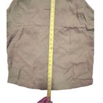 Nicole Miller 100% Linen Earthy Cropped Jacket Taupe Large Normcore Minimalist Photo 3