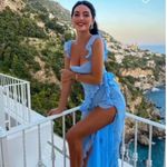 House Of CB  'Ariela' Soft Blue Ruffle Maxi Dress NWOT size XL‎ Photo 2