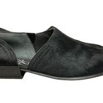 OTBT Black Calf Hair Coyote Slip On Shootie Size 8.5M Low Heel Minimalist Photo 0