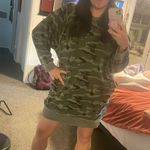 Electric & Rose Camo Dress Green Size L Photo 1
