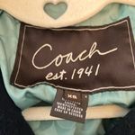 Coach :Black Wool/Angora/Nylon Blend- Green Signature lining-Gold buttons- XS Photo 2