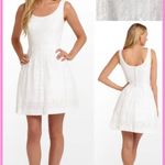 Lilly Pulitzer Posey White Resort dress Daisy Lane Lace Sleeveless 4 Full Skirt Photo 2