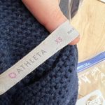 Athleta  Borealis Cowl Neck Sweater Wool Blend Long Sleeve Navy Blue Size XS Photo 7