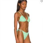 NEW It’s Now Cool x Free People checkered wave lime green blue bikini set Photo 10