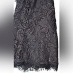 Joie 'Eshe' Gray Scalloped Lace V-Neck Fit & Flare Party Dress Size 4 Photo 10