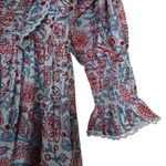 dra Womens M Nomi Puff Sleeve Smocked Dress NEW Blue Size M Photo 6