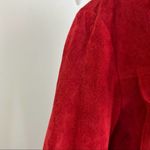 Saint Laurent  Red Suede Boyfriend Shearling Jacket NWT XLarge Photo 4