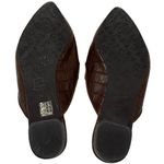 Brenda Zaro Leather Mule Slip On Leather Croc Style Shoes Size 42 Photo 5