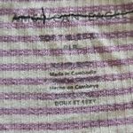 NWOT American Eagle White Purple Striped Ruffle Hem Tank Top XS Photo 5