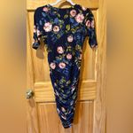 Motherhood Maternity Navy Floral Midi Dress size XS Photo 2
