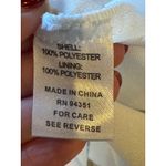 Joy Joy Dress Women Medium Blue Green Abstract Long Sleeve Ruffle Neck Mini Photo 10