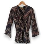 Vintage Havana  Long Sleeve V-Neck Short Jumper Flowy Bell Sleeves Size Small Photo 2