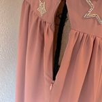 Chaser maxi dress with beaded stars dusty rose size L NWT Photo 14