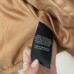 7 For All Mankind Faux Leather Cropped Tan Blazer Jacket Womens Size Small NWOT Photo 5