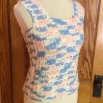 Handmade 70s Crocheted Granny Square Pastel Sweater Vest Photo 4