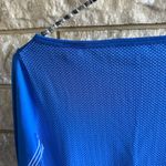 Nike  Dri-Fit Royal Blue White Women's Long Sleeve Top Small Photo 7
