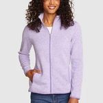 Eddie Bauer NWT Lavender Zip-Up Sweatshirt Jacket Photo 0