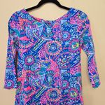 Lilly Pulitzer Bay Dress in Multi No Prob Llama Blue Pink Print Women's Size XS Photo 5