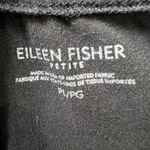 Eileen Fisher Petite P/LPG Black Stretch Ankle Pants Zip Hem Minimalist Pull-On Photo 2