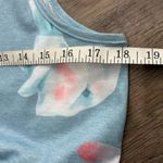 Flowy Blooms Blue Babydoll Tank Top Women's Size Medium Photo 7