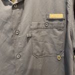 Columbia  PFG Vented Fishing Short Sleeve Blue Button‎ Shirt Men L Polyester Photo 2