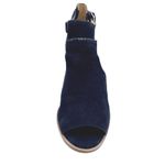 Jack Rogers Cameron Suede T-Strap Bootie Block Heel Open Toe Cut Out Black 10 Photo 3