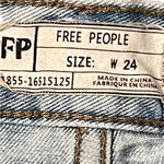 Free People  Womens Denim Jean Shorts Size 24 Cut Off 6185-16515125‎ Blue 30X3 Photo 4