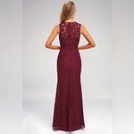 Lulus Music of the Heart Lace Maxi Dress in Burgundy Size Small Photo 2