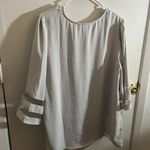 Zenana Gray 3/4 Sleeve Elegant Blouse XL Photo 2
