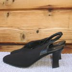 Thierry Rabotin Black Slingback Heels Shoes Black Size 7 Photo 3