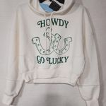 Grayson Threads Howdy white crop top Hoodie women's XS Grayson/threads Photo 0
