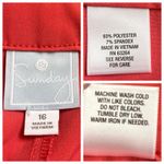 Dress Barn NEW DB Sunday Athleisure Casual Tie Ankle Pants Coral Pink Size 16 Photo 9