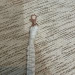 Homemade Macrame Wristlet Lanyard Keychain White Photo 1