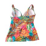 Bleu Rod Beattie  Tankini Set The Heat Is On Tropical Colorful Print Red Orange 4 Photo 2