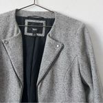 Mossimo Supply Co Mossimo Gray Moto Tweed Zip Up Jacket Wool Blend Size L Photo 1